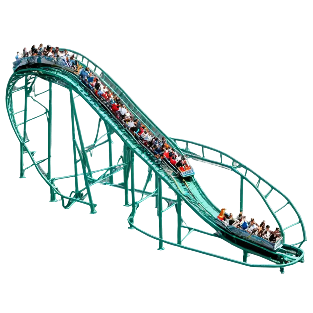 Dynamic-Roller-Coaster-PNG-Image-with-Thrilled-Riders-Captures-Public-Attention