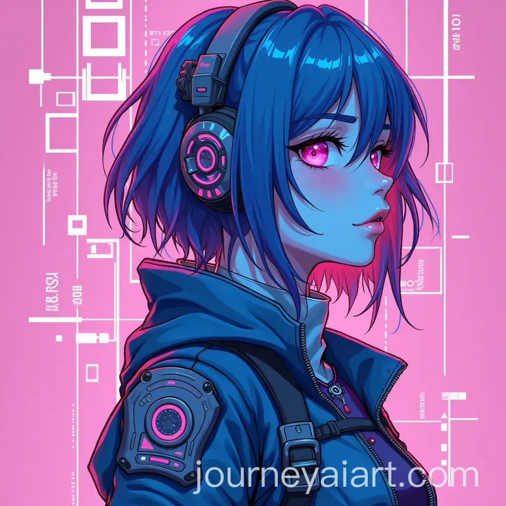 Cyberpunk-Girl-in-Neon-Blue-and-Pink-with-Futuristic-Details