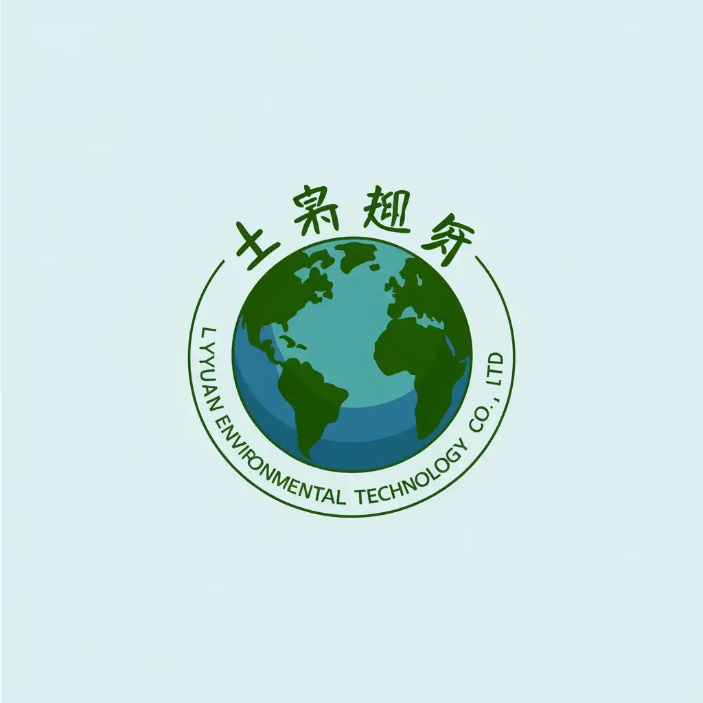 a vector logo design,with the text "Lv Yuan Environmental Technology Co., Ltd.", main symbol:environment,Moderate,clear background