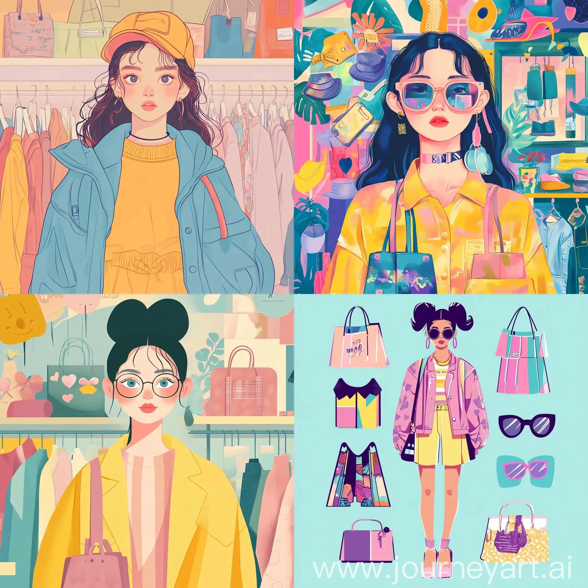 Fashionista-Girl-Shopping-in-Pastel-Tones-2024-Style