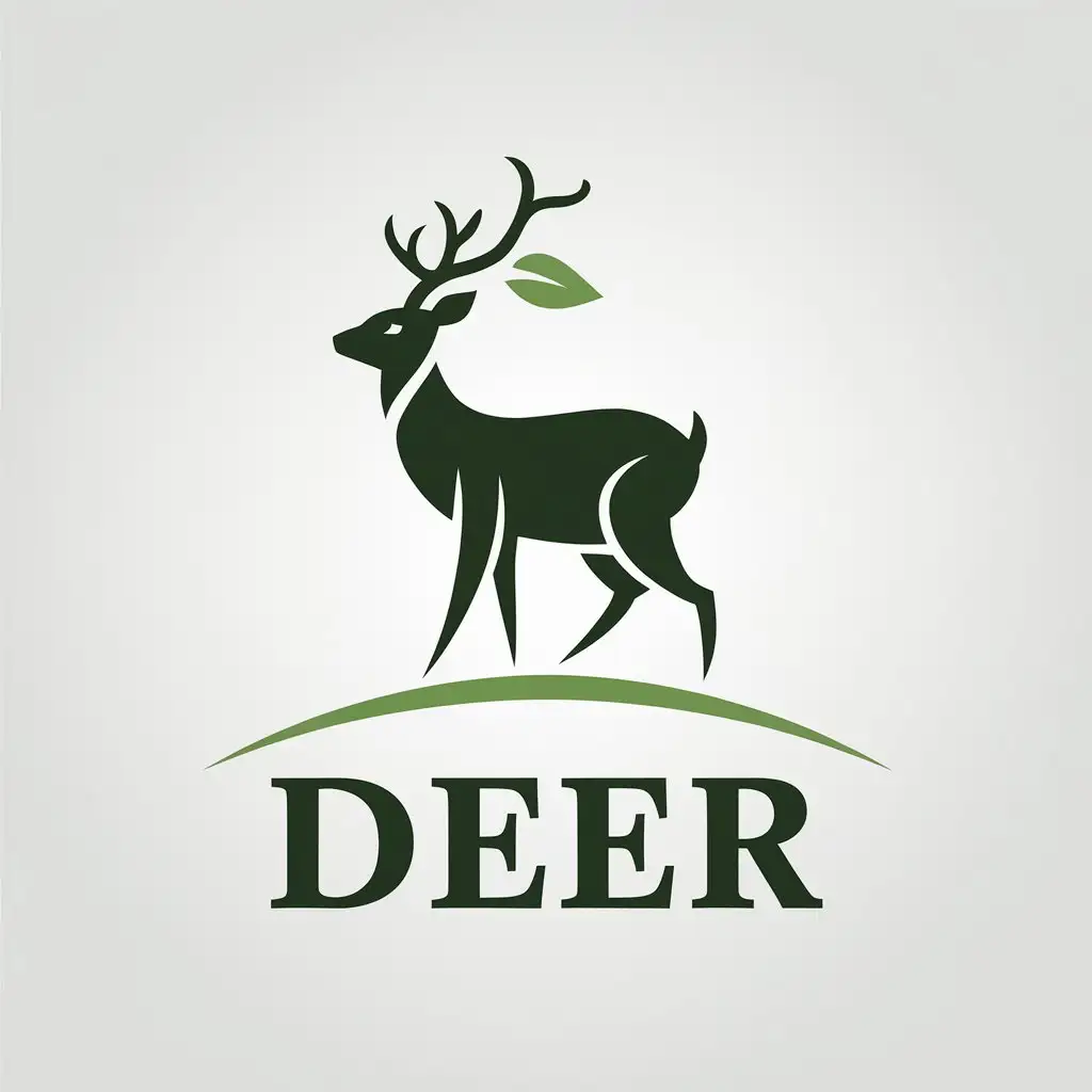 LOGO Design for DEER Vector with Deer Symbol for DemandSide Solutions in Education Industry