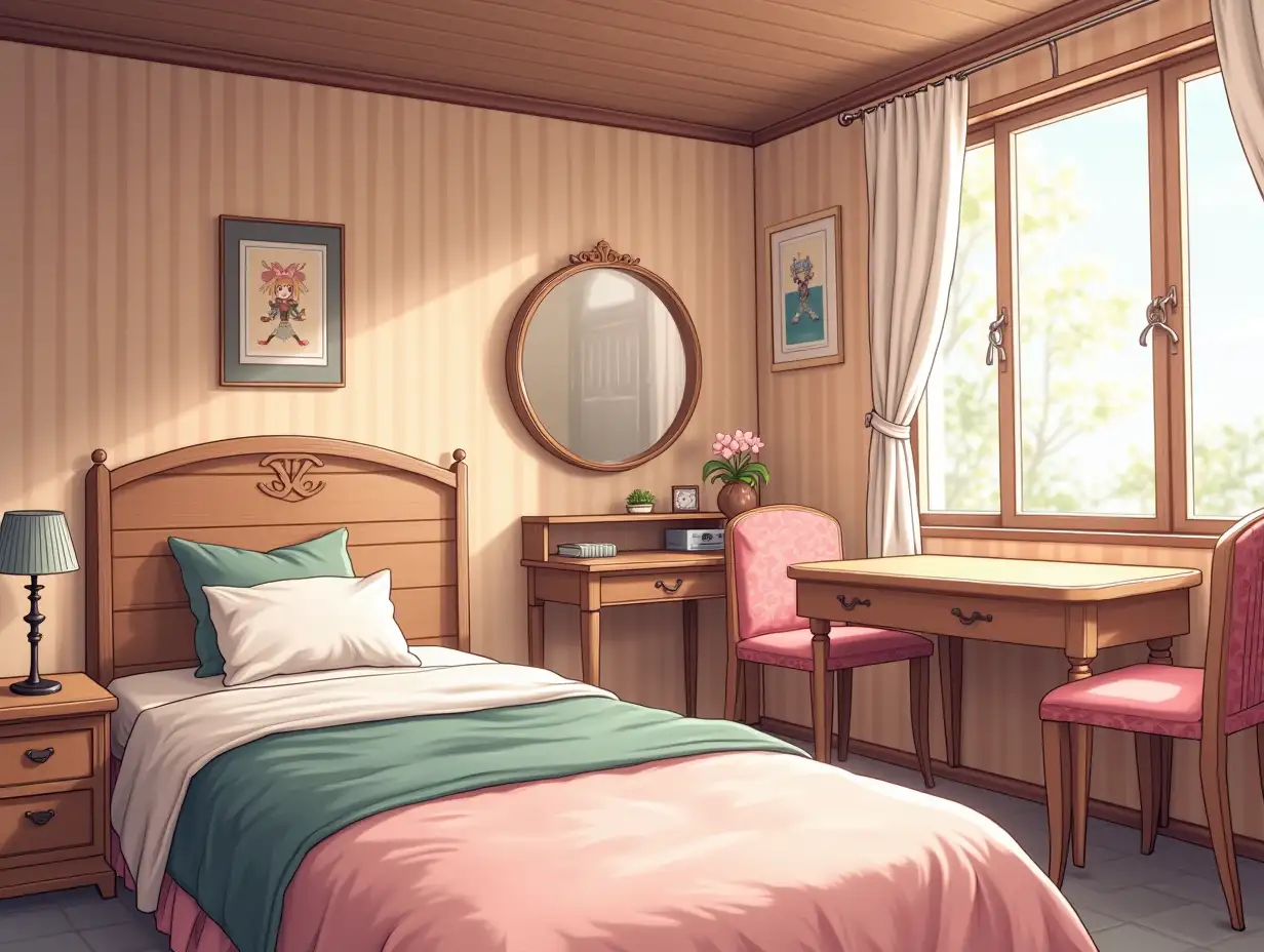 anime-style women's room