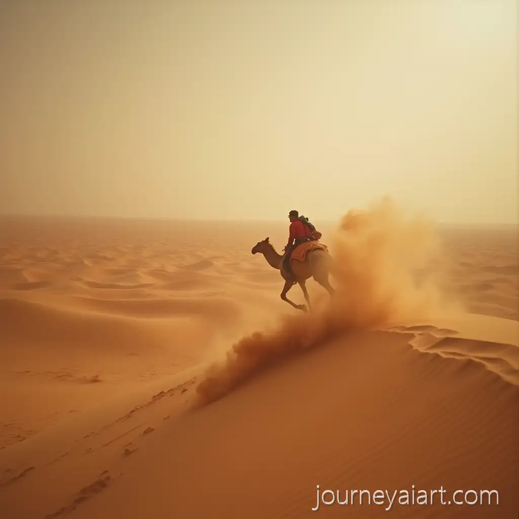 Cinematic-Desert-Scene-with-Strong-Winds-and-Flying-Sand-over-Sand-Dunes