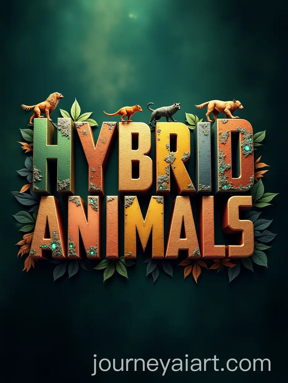 Hybrid-Animals-Ep1-3D-Font-Design-with-Genetic-Fusion-and-Animal-Features