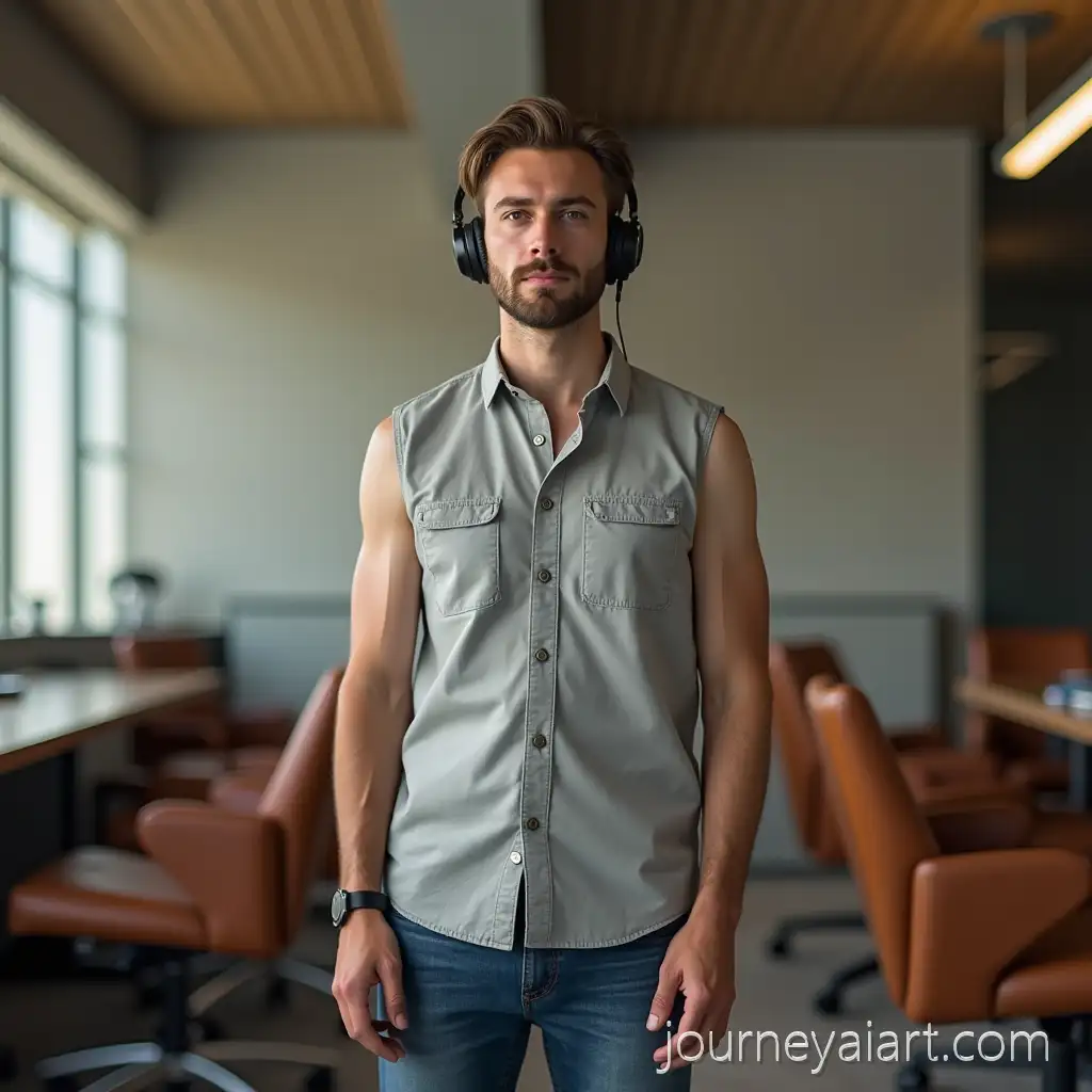 Professional-Man-Standing-in-Modern-Office-with-Leather-Chairs-and-Desk