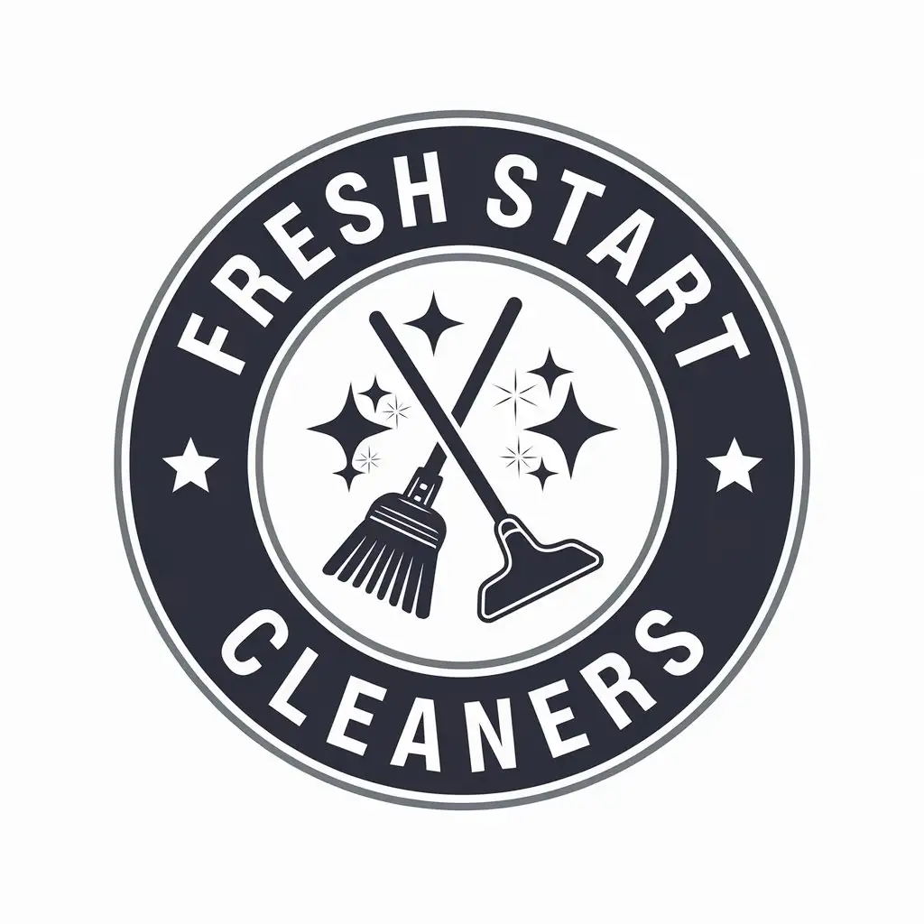 LOGO Design for Fresh Start Cleaners Broom Vacuum with Modern Minimalist Style