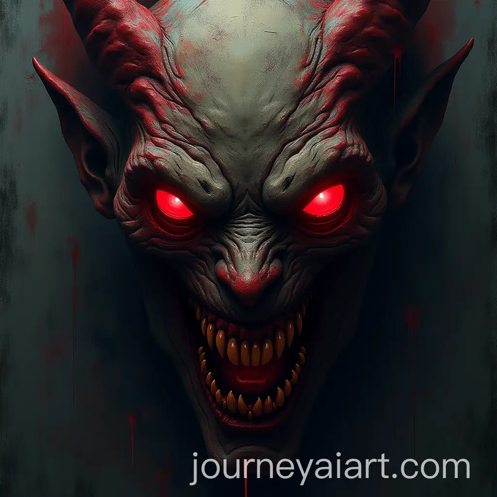 Menacing-Demonic-Monster-with-Dual-Faces-in-Dark-Atmosphere