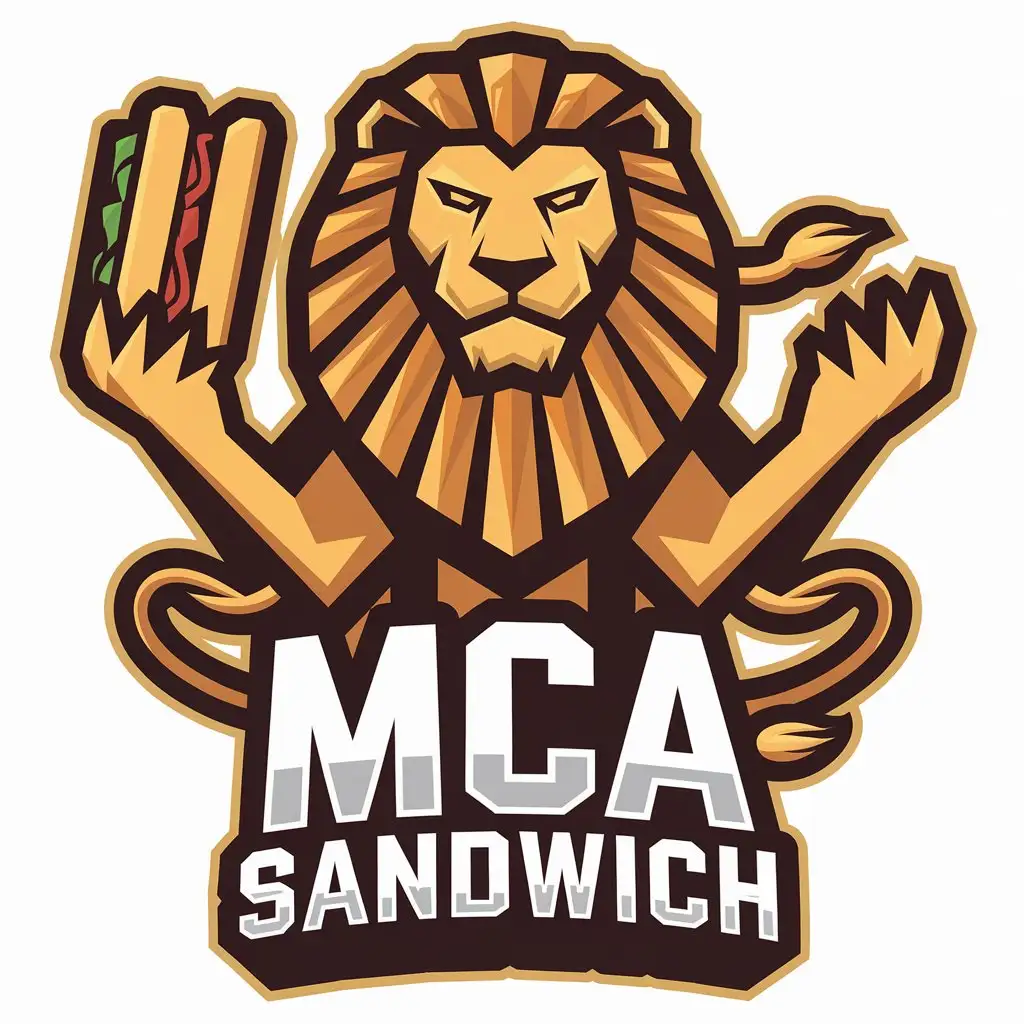 LOGO Design for MCA Sandwich Creative Animal Symbols for Entertainment Industry with Complex Elements