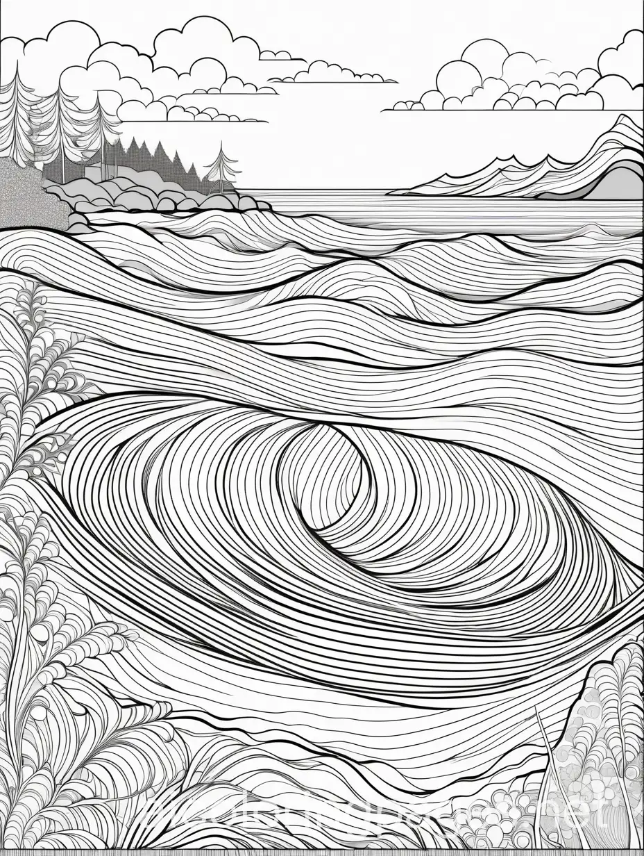 Simplistic-Zentangle-Coloring-Page-of-River-and-Ocean-Waves