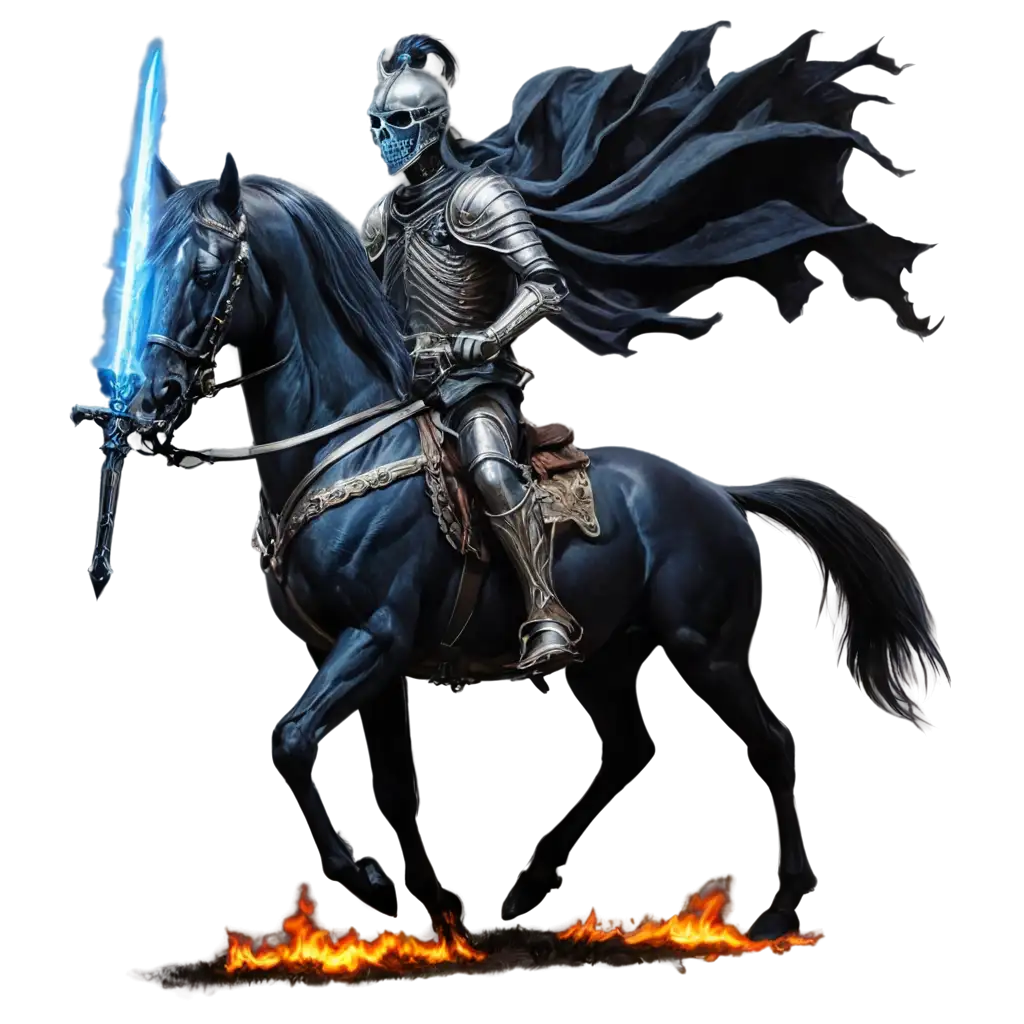 Burning-Skeleton-on-a-Black-Horse-with-a-Blue-Shining-Sword-HighQuality-PNG-Image-for-Fantasy-and-Horror-Art