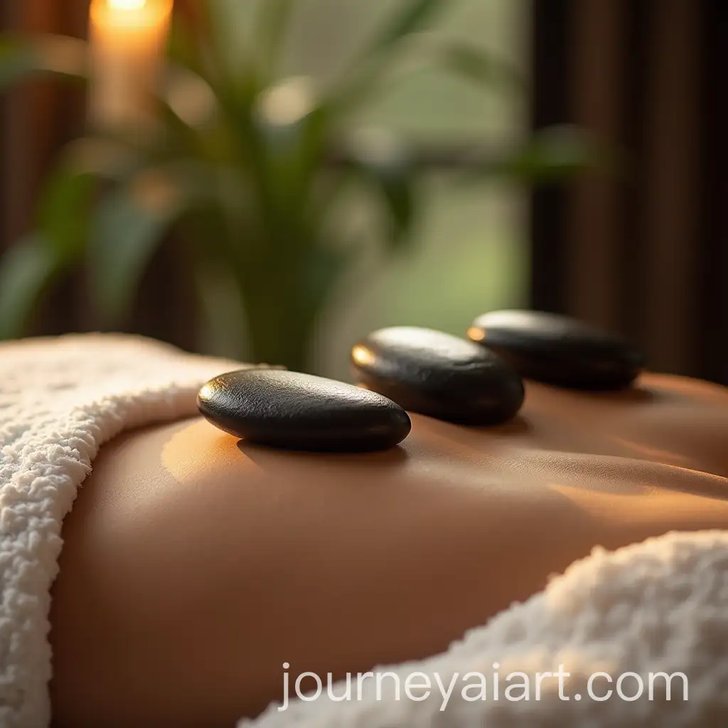 Elegant-and-Authentic-Hot-Stone-Massage-with-Natural-Light-and-Plants