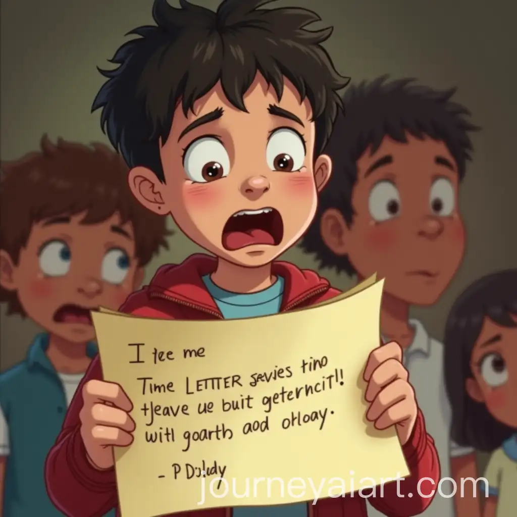 Shocked-Children-Reading-a-Letter-from-P-Diddy