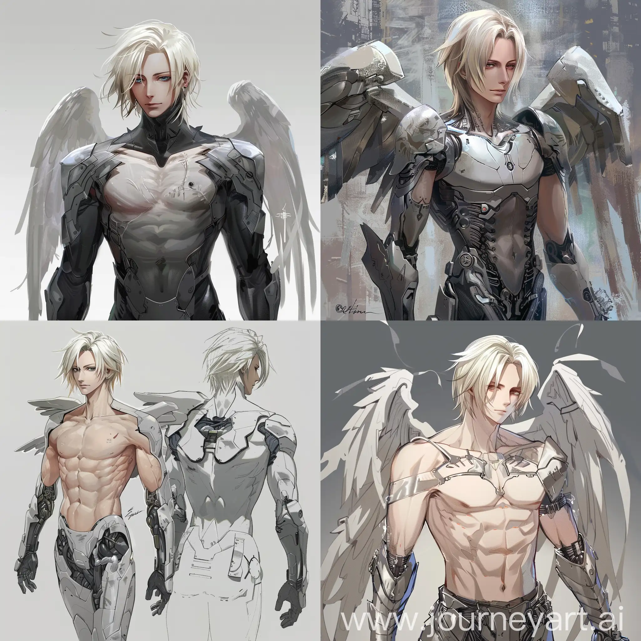 Angel-Armor-WhiteHaired-Bodybuilder-in-Anime-Style