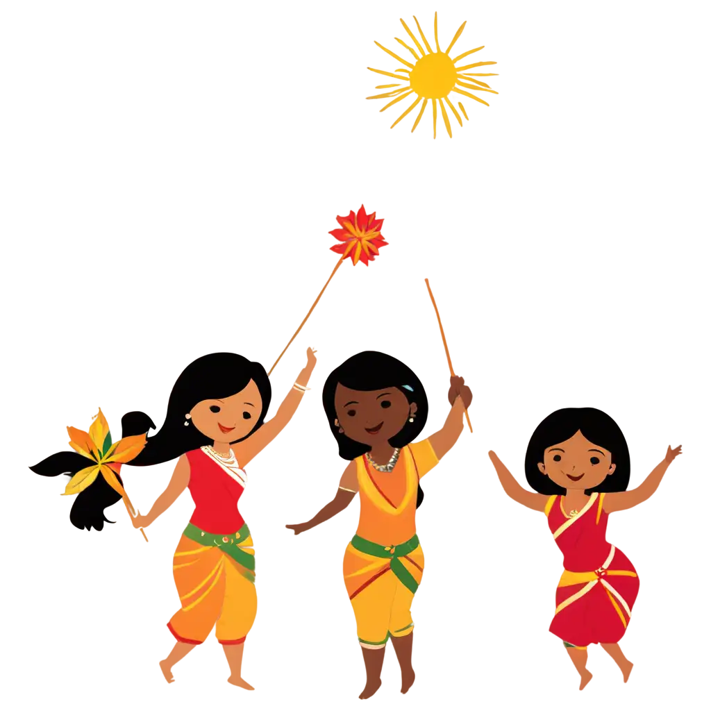 Celebrating-Sankranthi-Festival-Vector-PNG-Image-for-Festive-Designs-and-More