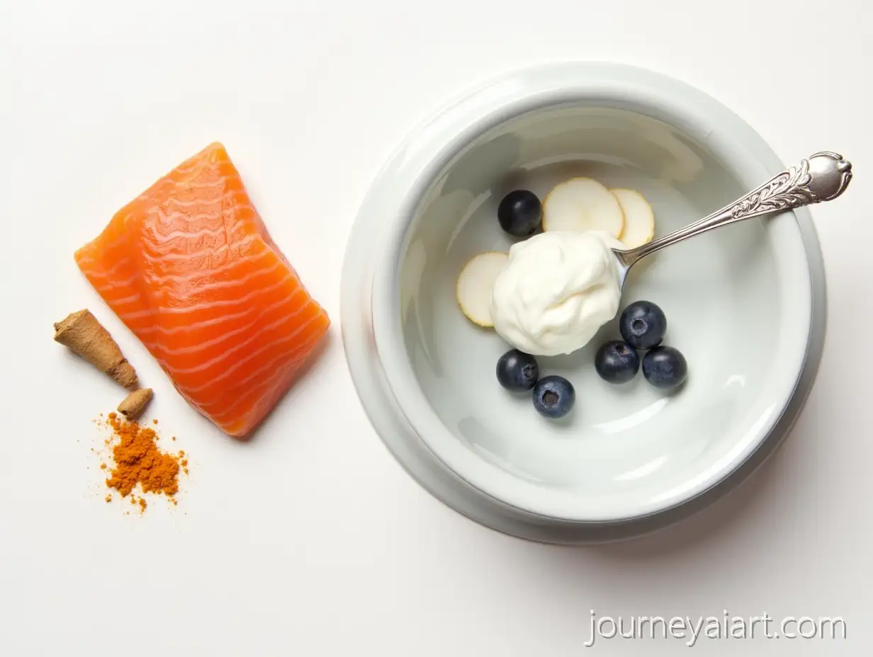 HealthyDog-Bowl-Healthy-Ingredients-Dog-Meal-Ingredients-with-Salmon-Yogurt-and-Blueberries