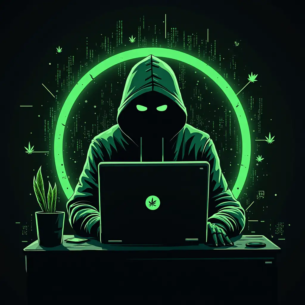 Pentest hacker PC cyber city war marijuana