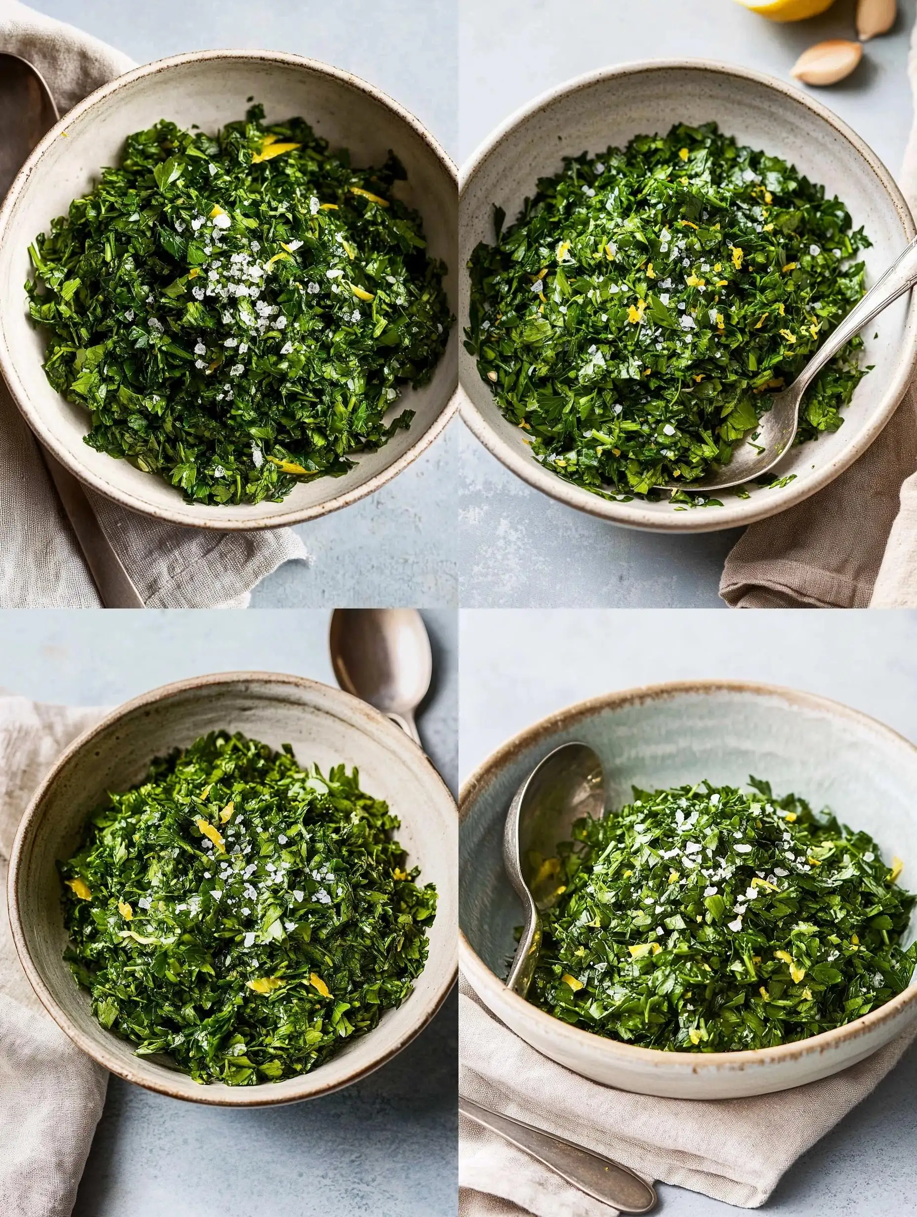 Freshly-Made-Gremolata-in-a-LightColored-Bowl-with-Silver-Spoon