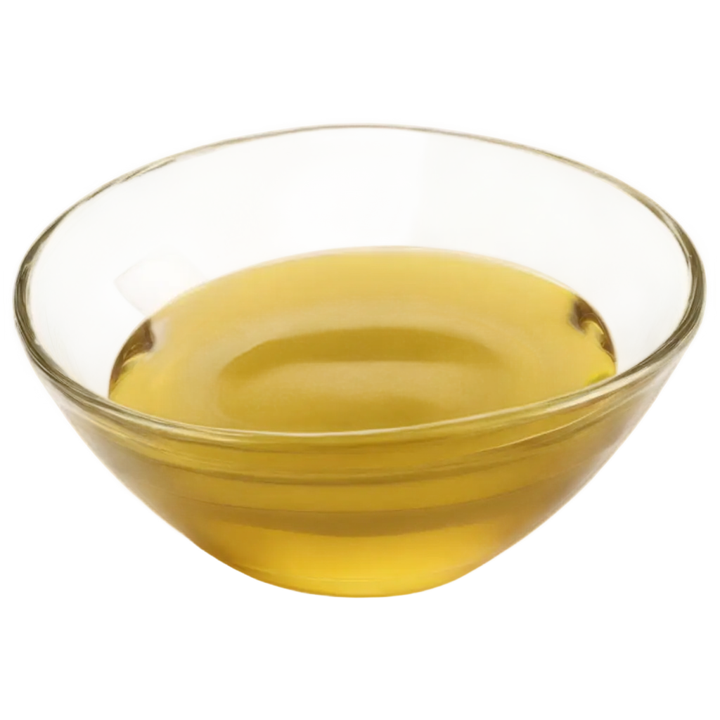 HighQuality-PNG-of-Golden-Olive-Oil-in-a-Transparent-Glass-Bowl-Culinary-Photography-with-Reflective-Smooth-Texture-and-Vibrant-Yellow-Color