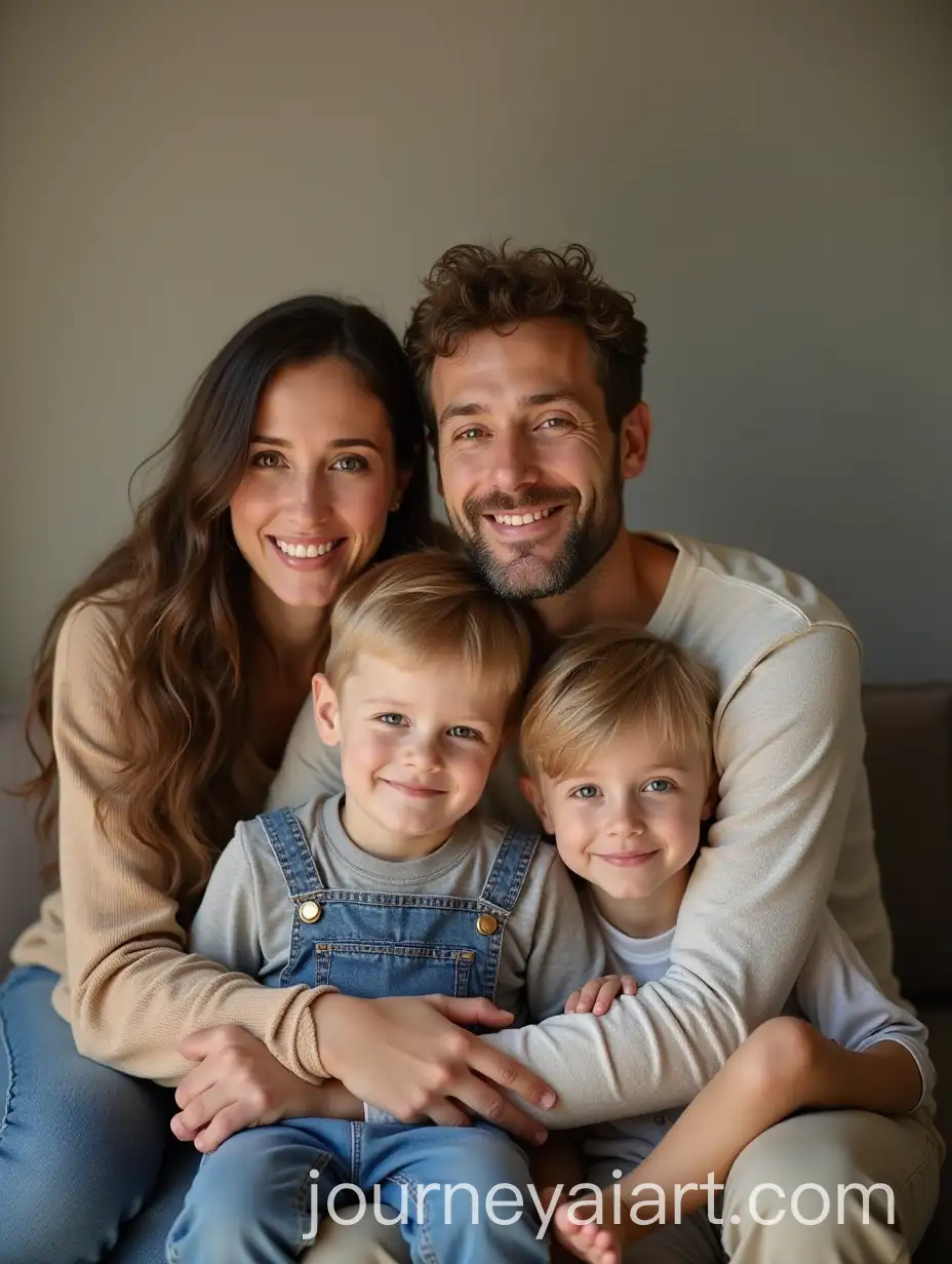 Family-Portrait-of-Father-Mother-and-10YearOld-Son