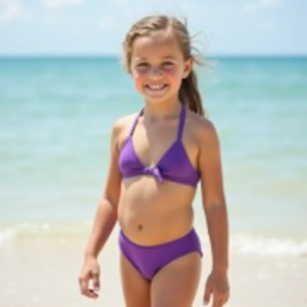 Young-Girl-in-Purple-Swimming-Panties-on-the-Beach