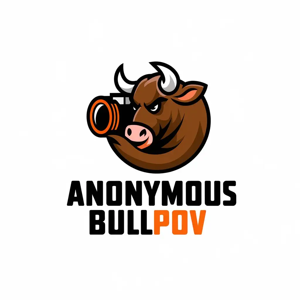 LOGO Design for AnonymousBullPOV Bull Camera with Modern Minimalist Style