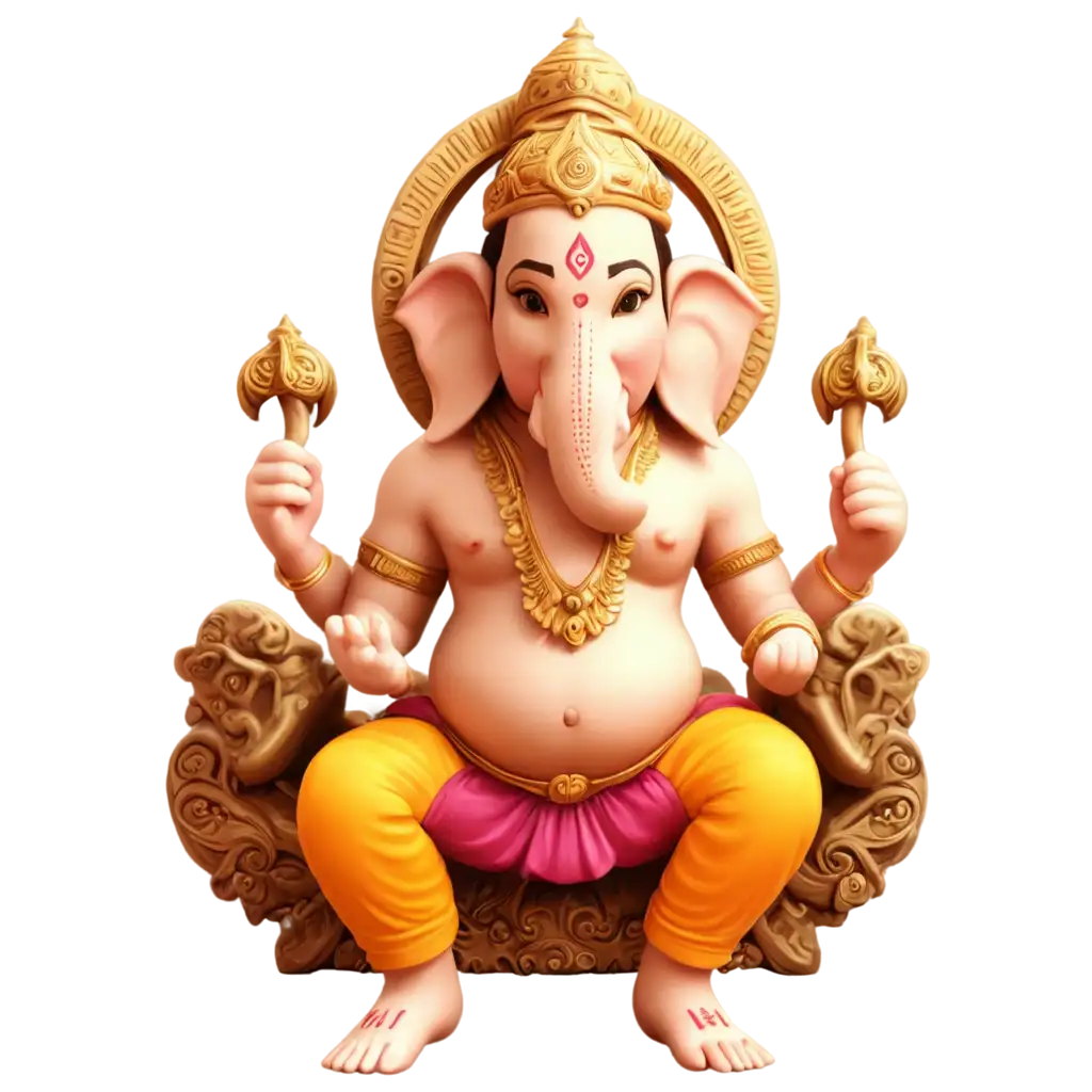 3D-Bal-Ganesh-PNG-Unique-Artistic-Renderings-for-Spiritual-and-Cultural-Illustrations