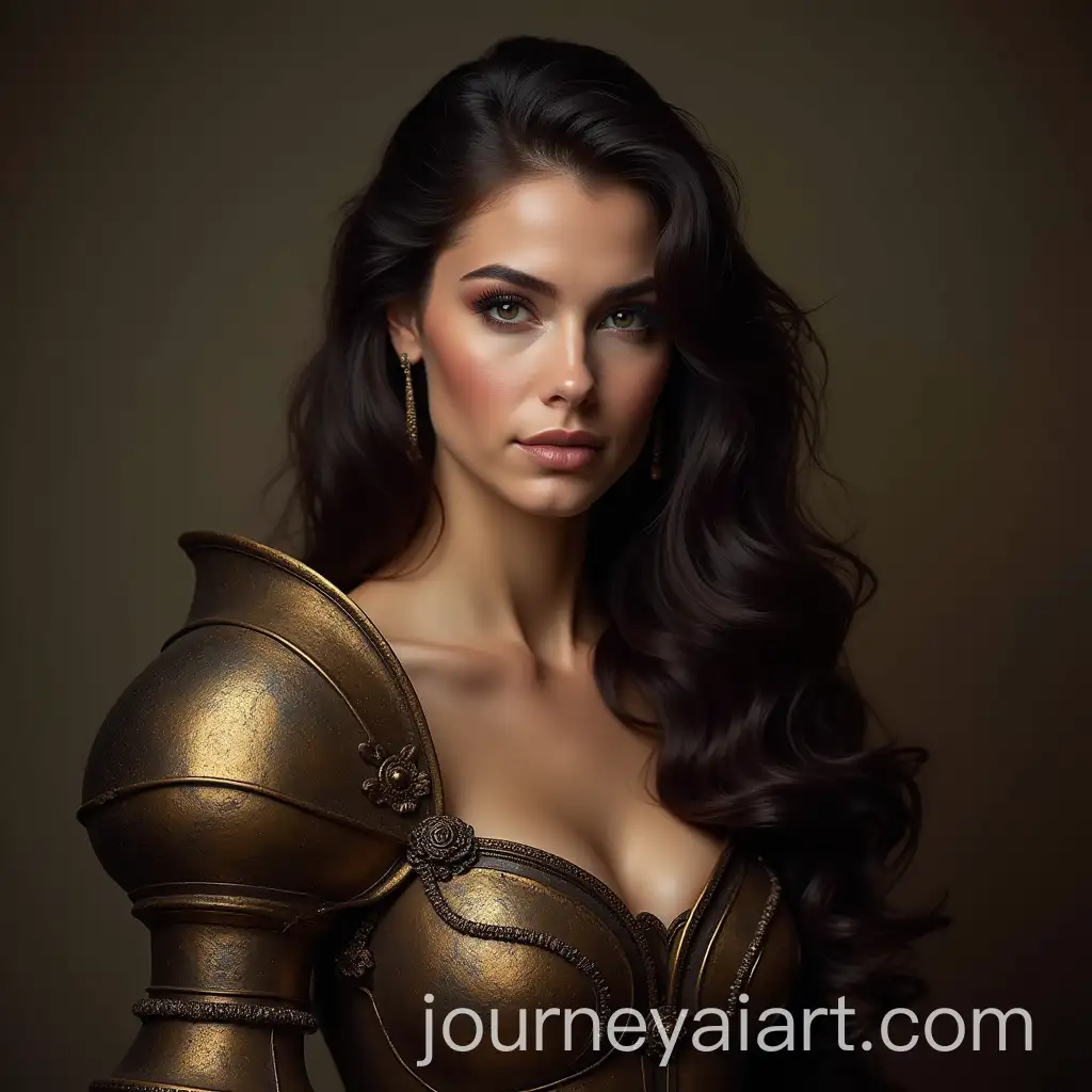 Brunette-KnightQueen-in-Majestic-Armor
