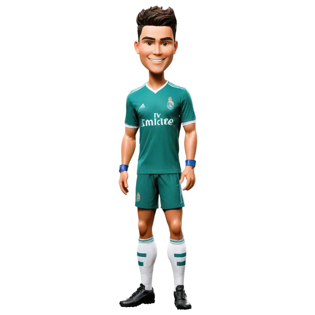 Create-Cristiano-Ronaldo-Caricature-PNG-Image-in-Real-Madrid-Uniform