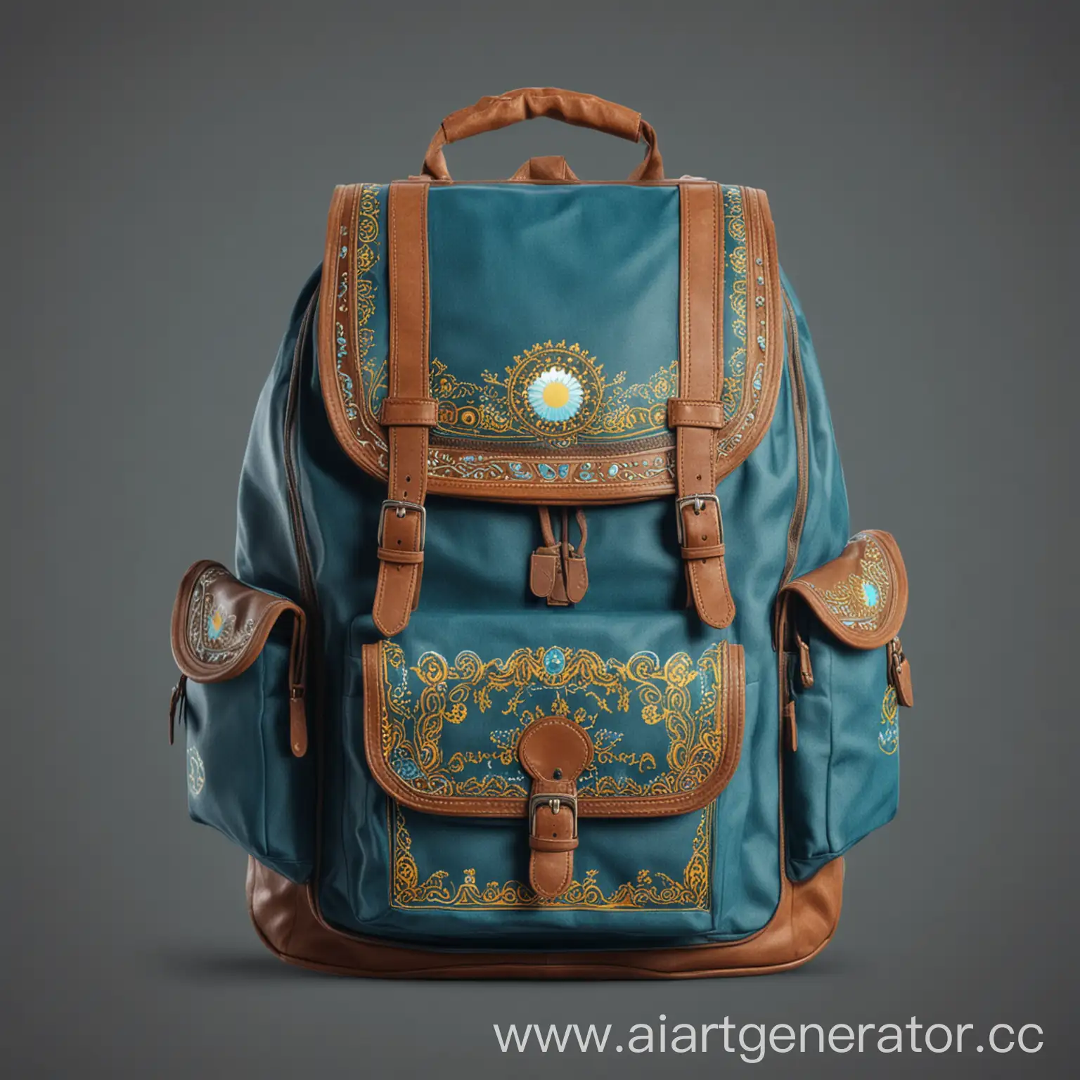 Kazakh-Style-School-Backpack-on-Transparent-Background