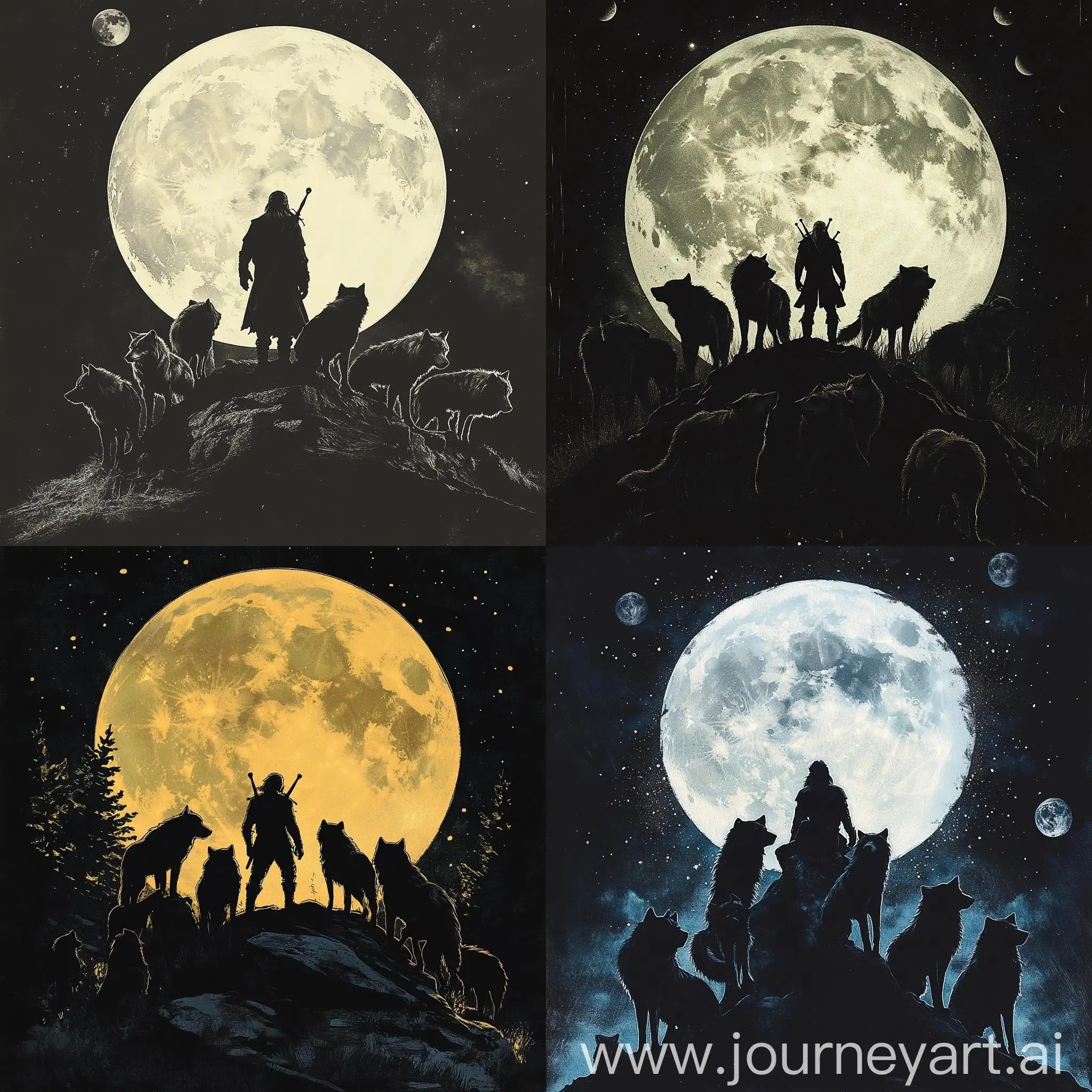 Bennetts-And-The-Witcher-Moonlit-Encounter-with-Wolves