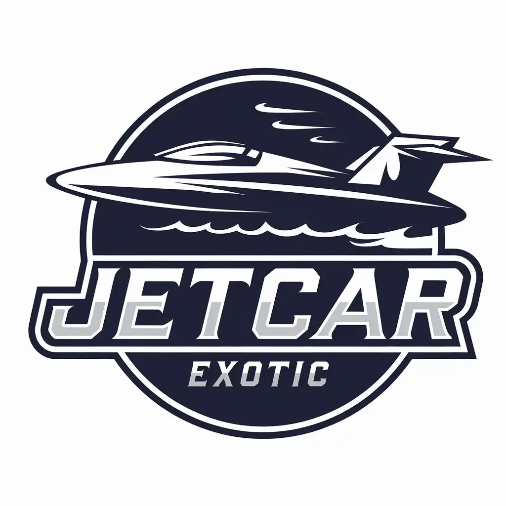 LOGO Design for Jetcar Exotic Jetcar on the Sea Moderate Style for Retail Industry