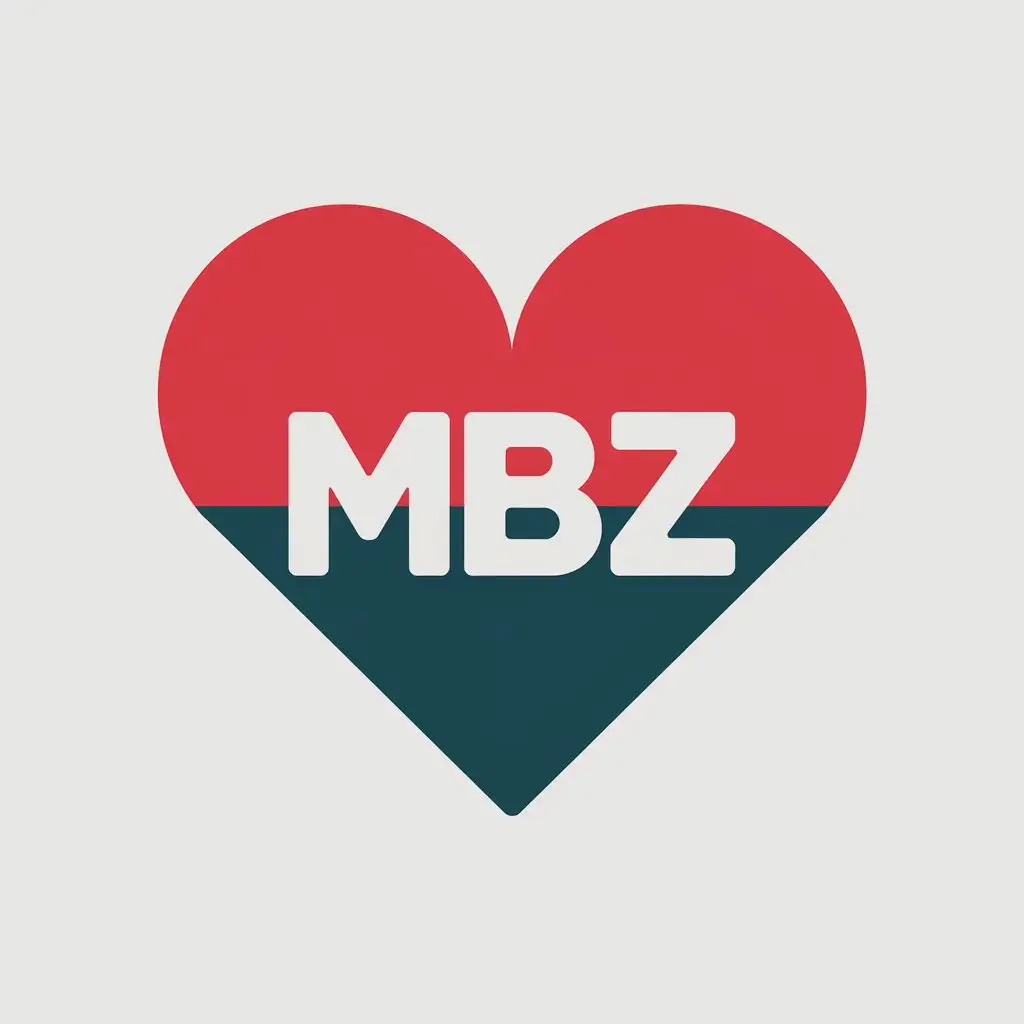 LOGO Design for MBZ Heart Symbol for Medical Dental Industry with Clear Background