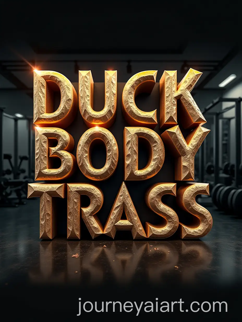 Duck-Body-Transformation-Lean-to-Bodybuilder-3D-Font-Design