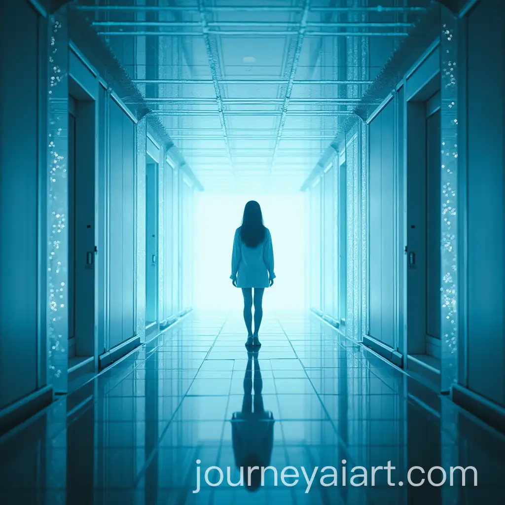 Stunning-Hollywood-Movie-Scene-Labyrinthine-Corridor-and-Lifelike-Hologram