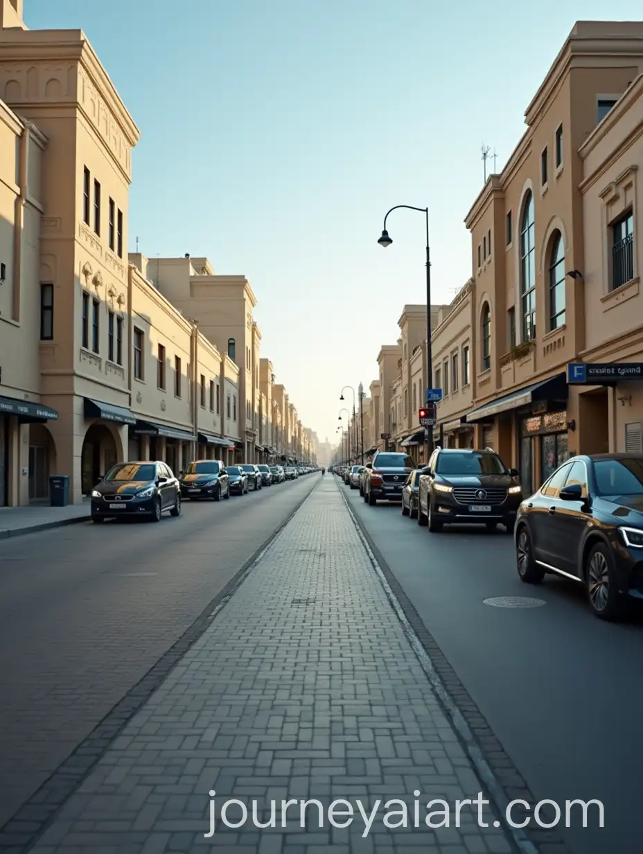 City-Street-in-the-United-Arab-Emirates-with-a-Unique-Background