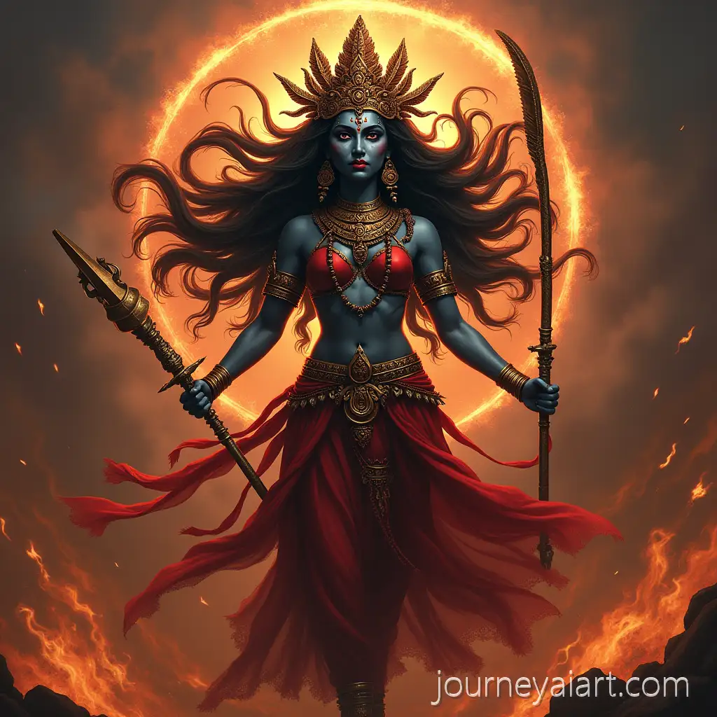 Mahakali-the-Fierce-Hindu-Goddess-of-Destruction-and-Protection-Divine-Warrior-in-Cosmic-Battle