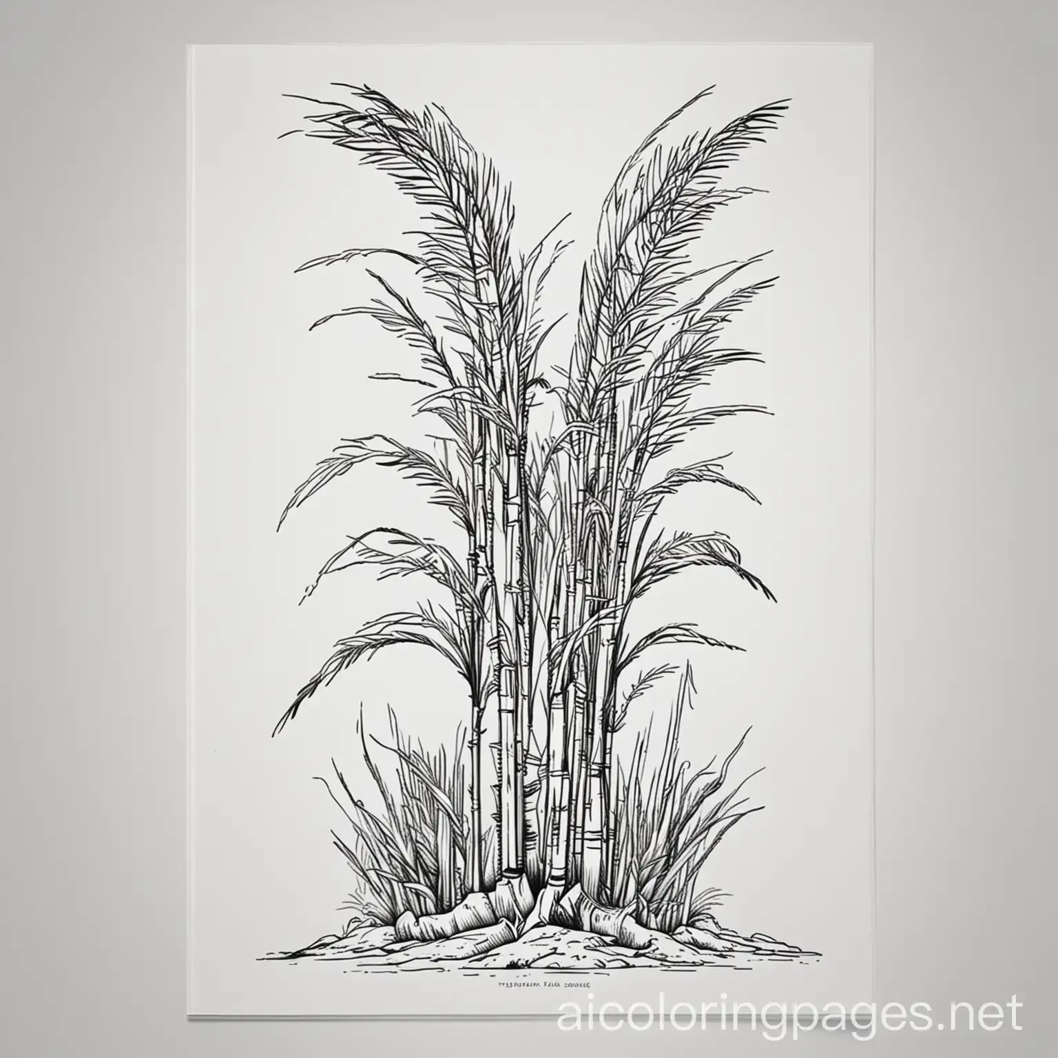 Hawaiian-Plant-Sugarcane-Coloring-Page-for-Kids