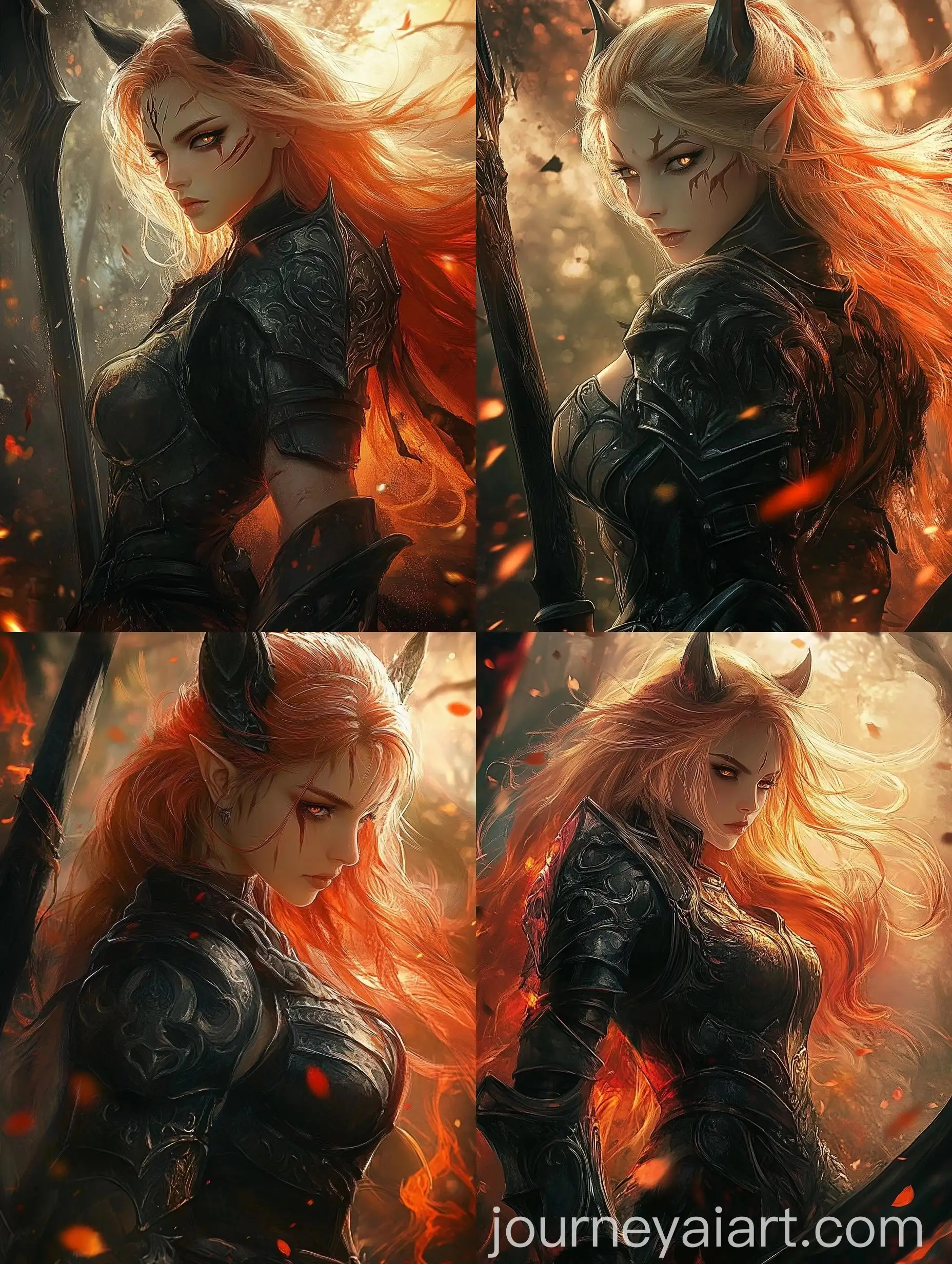 Fiery-Glow-on-Hair-and-Armor-in-Warm-Orange-Lighting