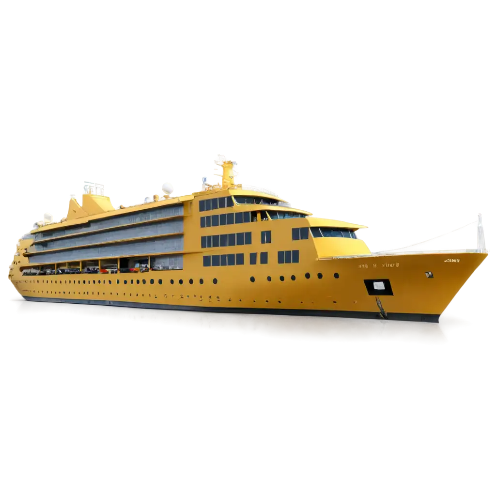 ModernPNG-Image-SEO-Scenarios-Yellow-Luxury-Ship-PNG-Image-HighQuality-Visual-for-Design-and-Branding