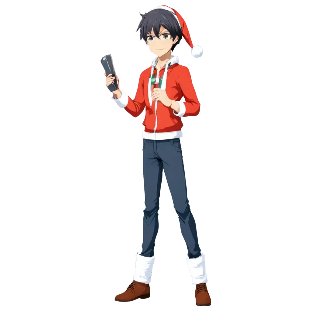 Anime-Guy-Holiday-Theme-PNG-Perfect-for-Festive-Designs-and-Customization