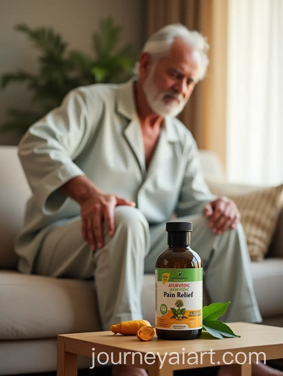 Indian-Elderly-Man-Struggling-with-Joint-Pain-in-Cozy-Living-Room