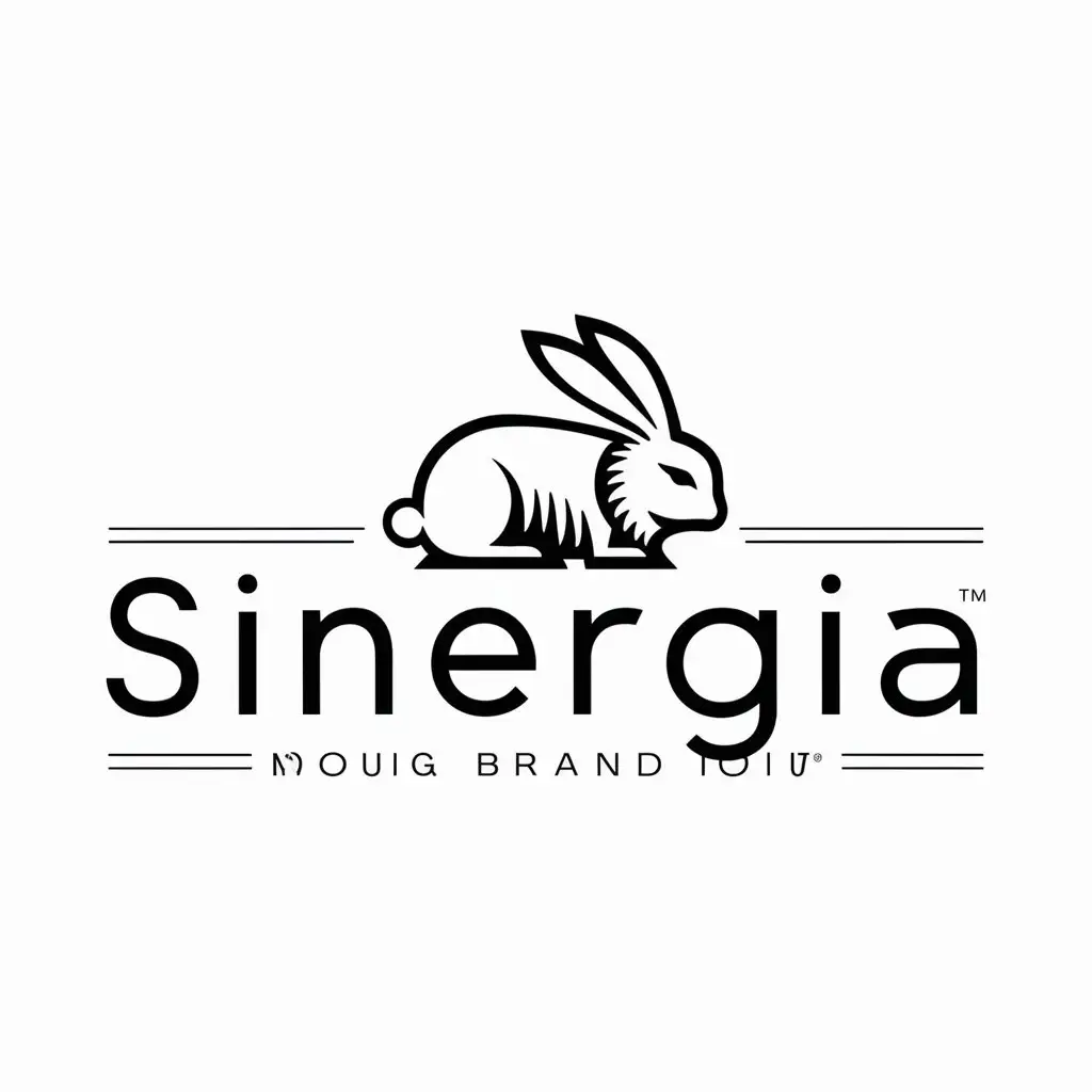 LOGO-Design-For-Sinergia-Shorn-White-Rabbit-Symbol-in-Games-Industry