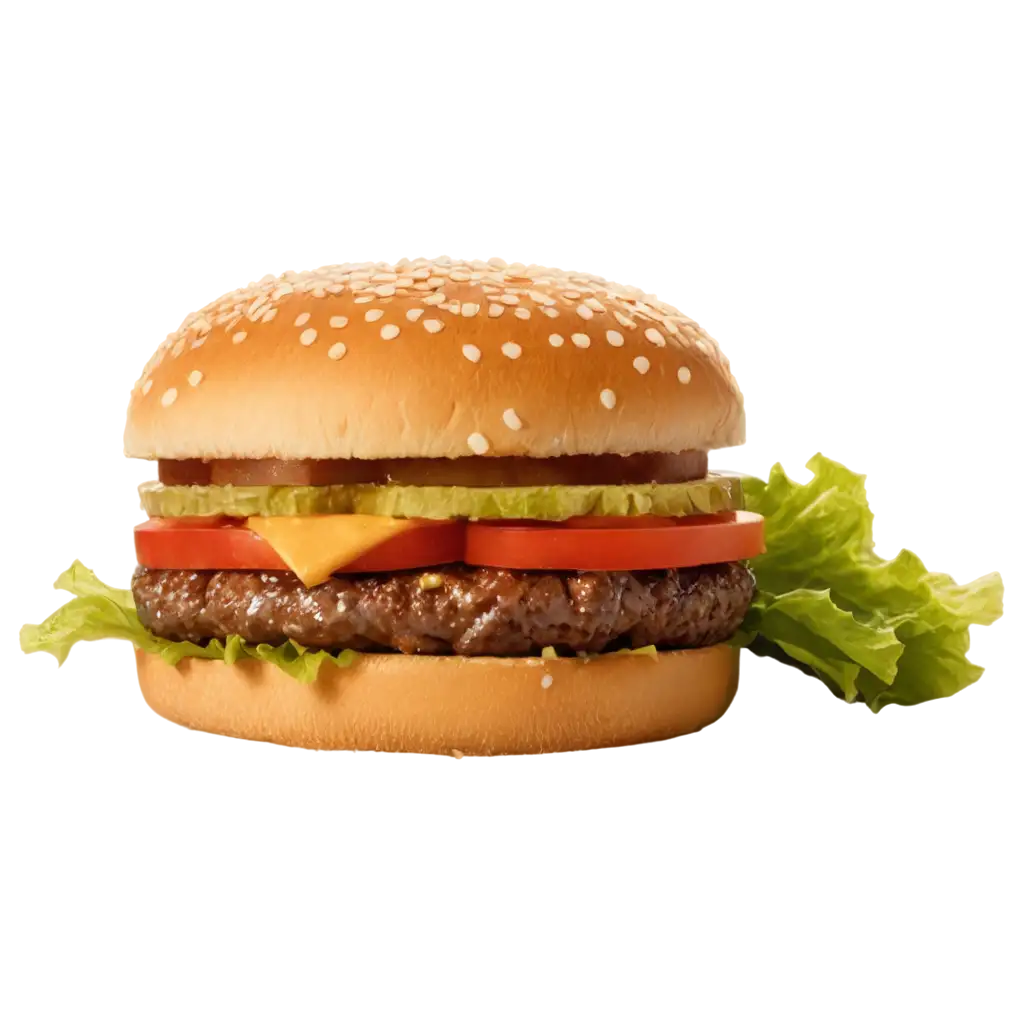 Gourmet-Cheeseburger-with-Sesame-Seed-Bun-HighQuality-PNG-Image