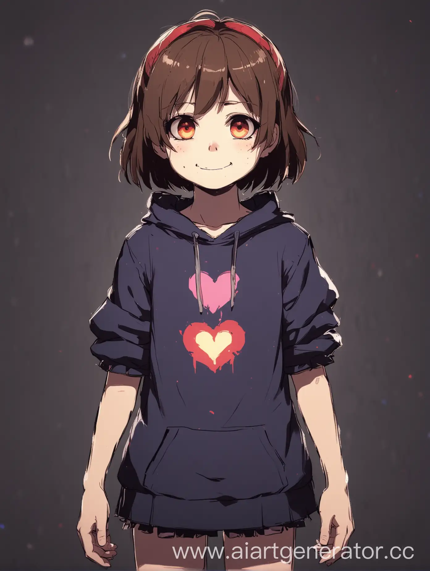 2d anime Frisk Undertale