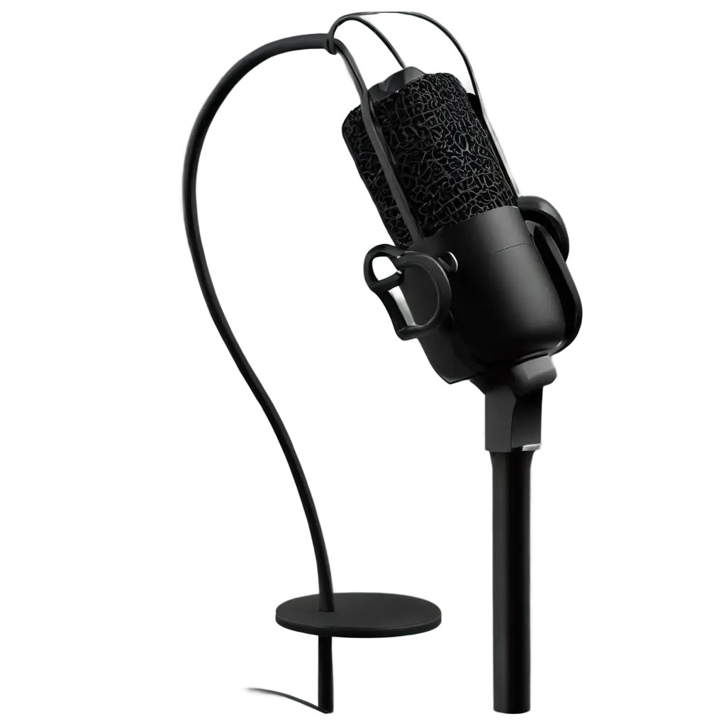 Modern-Podcast-Microphone-PNG-with-Elegant-Matte-Black-and-Silver-Accents-for-Professional-Branding