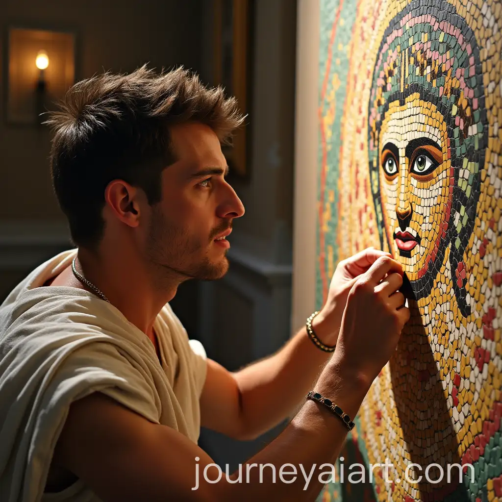 Emperor-Caesar-Observing-Mosaic-Installation-in-Ancient-Rome