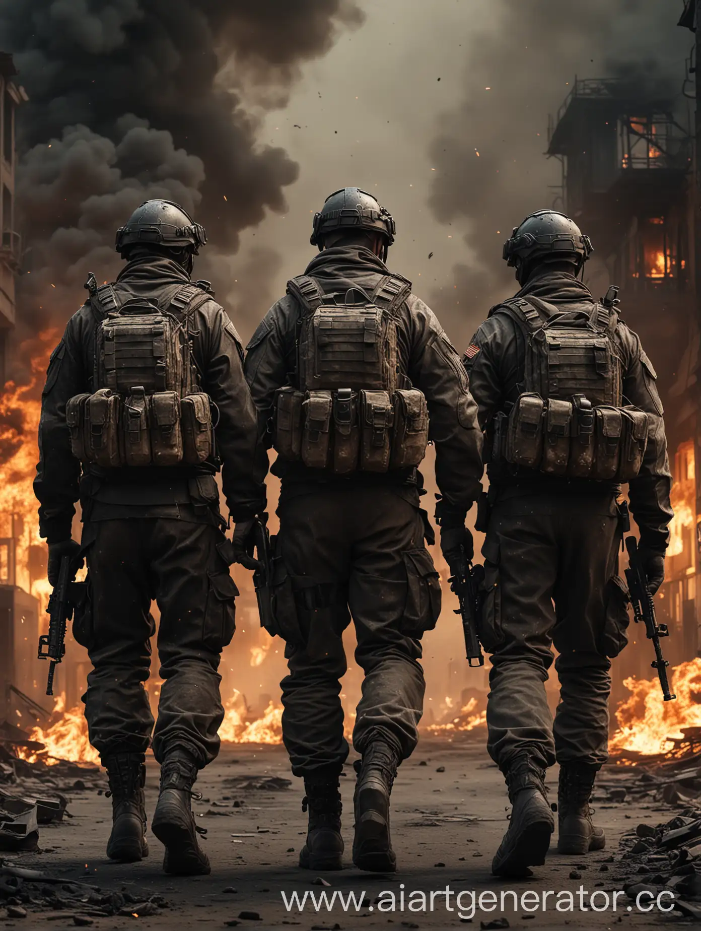 Special-Forces-Team-in-Burning-City-Dark-Tones-Scene