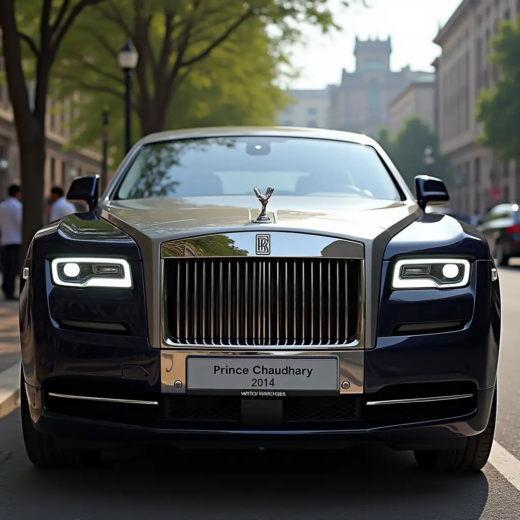 Rolls Royce,name plate is Prince Chaudhary