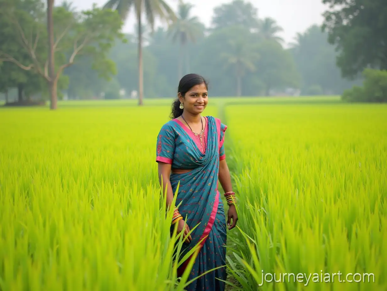 Indian-NGO-Worker-in-a-Vibrant-RuralIndian-NGO-worker-rural-setting-Setting