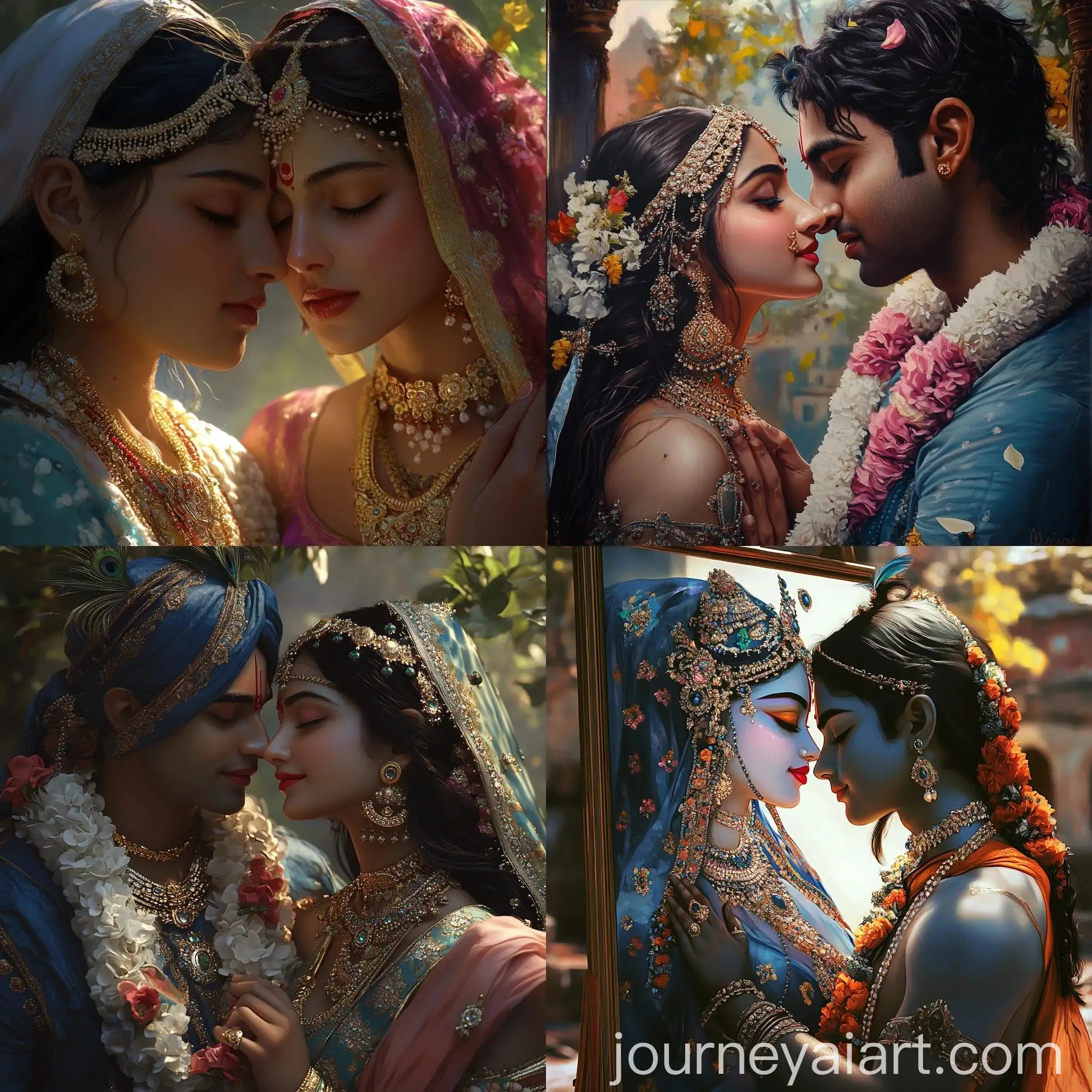 Divine-Love-Radha-and-Krishna-Embrace-in-Intricate-Detail